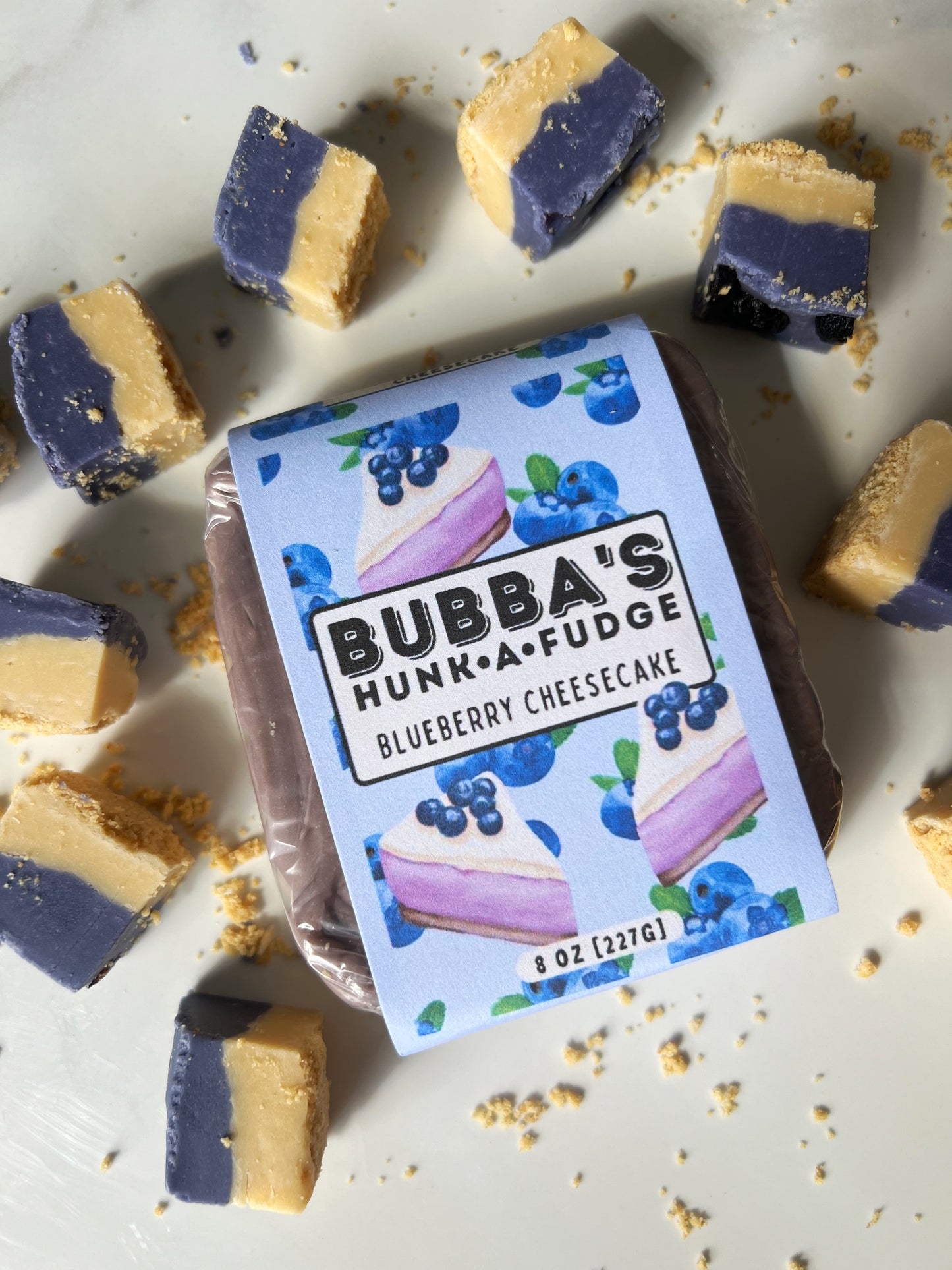 Blueberry Cheesecake Fudge