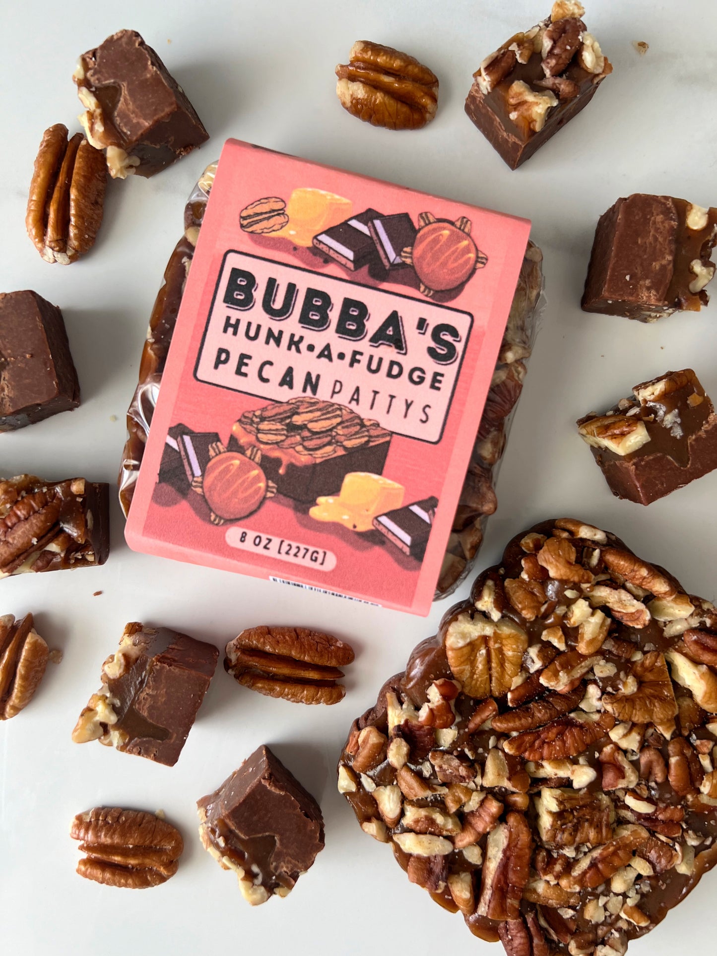 Pecan Patty's (chocolate, caramel and pecans)