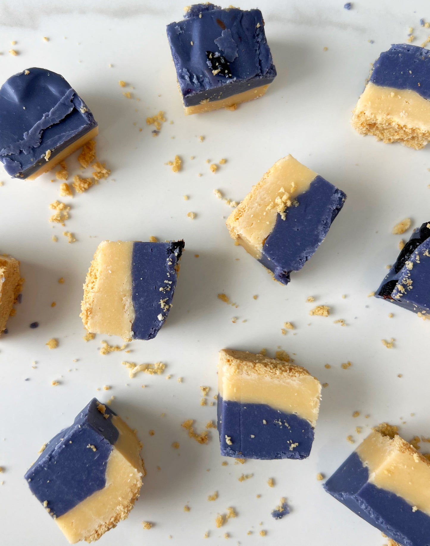 Blueberry Cheesecake Fudge